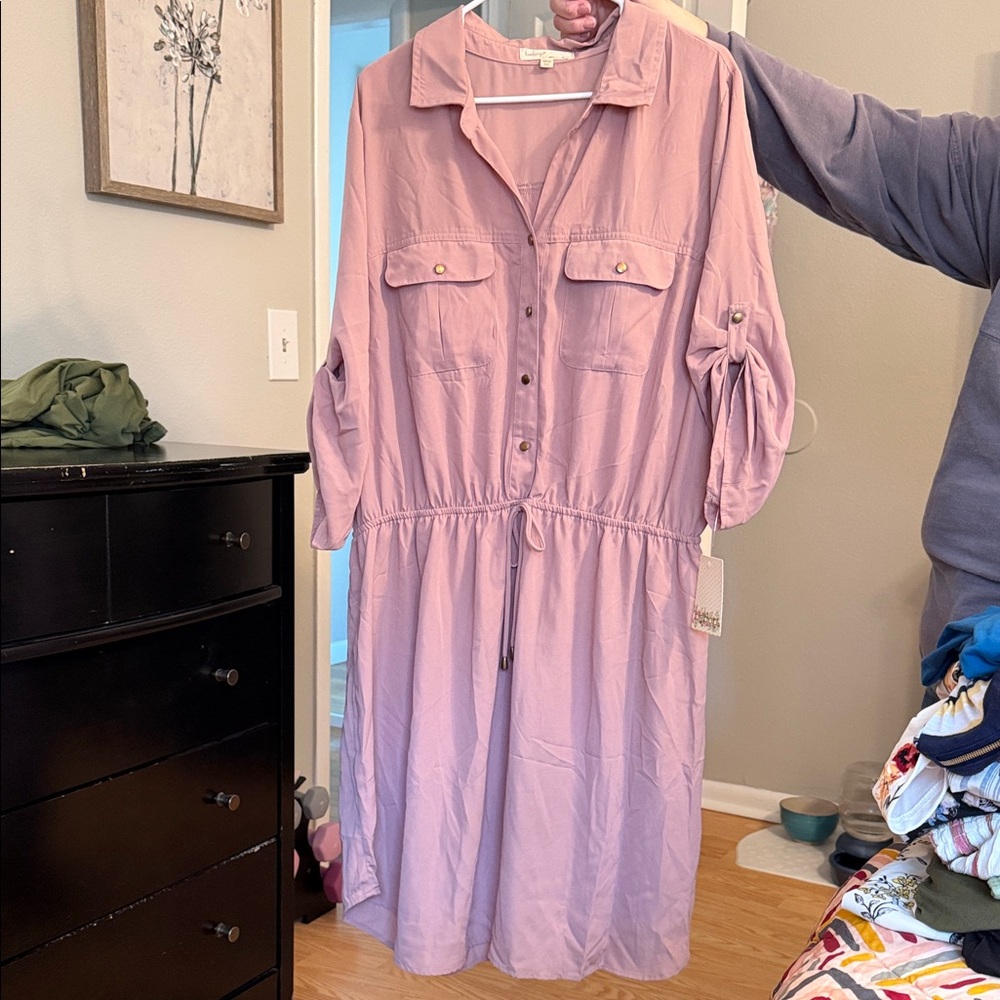 BeBop Lavender Long Sleeve Dress